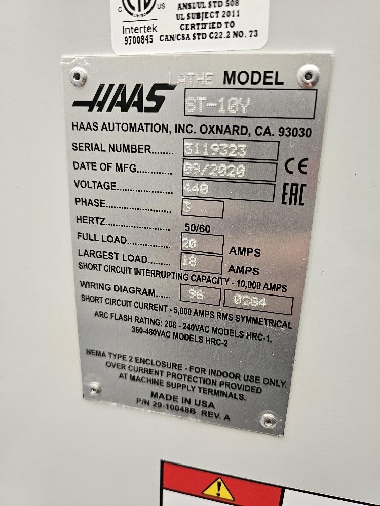 CNC Lathes/Haas ST10